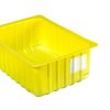 Yellow Plastic Container on White Background