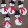 Reusing Dryer Sheets, Cute snowmen made out of reused dryer sheets.