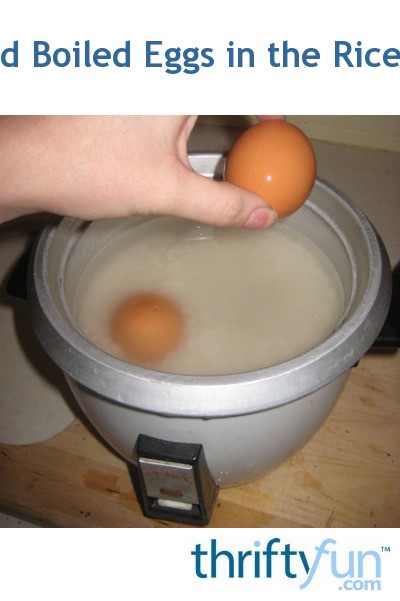 Cook Hard Boiled Eggs in the Rice Cooker | ThriftyFun