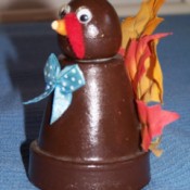 Photo of the finished clay pot turkey.