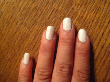 White nails ready for newsprint.