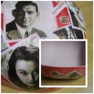 The completed popcorn bowl.