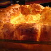 A savory Yorkshire Pudding.