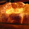 A savory Yorkshire Pudding.