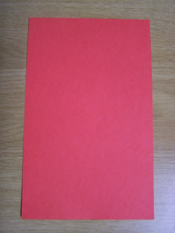 Piece of red paper