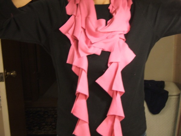 Recycled Pink T-shirt Scarf