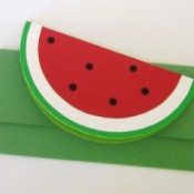 Photo of a completed watermelon card.