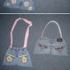 Photo of two cute purses made from jeans.