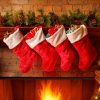 Stockings hung by a Fire