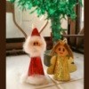 Santa and Angel Ornament Finished