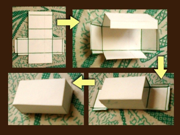 Steps for folding a Box