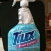Bottle of Tilex Power Shower cleaner.