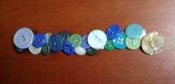 Photo of a button bracelet.