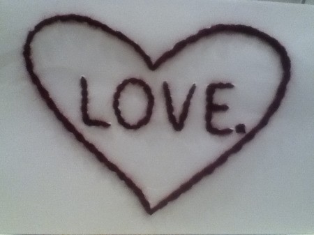 Stitched Heart Valentine's Card