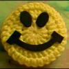 Smiley Face Door Knob Cover - Finished smiley face.
