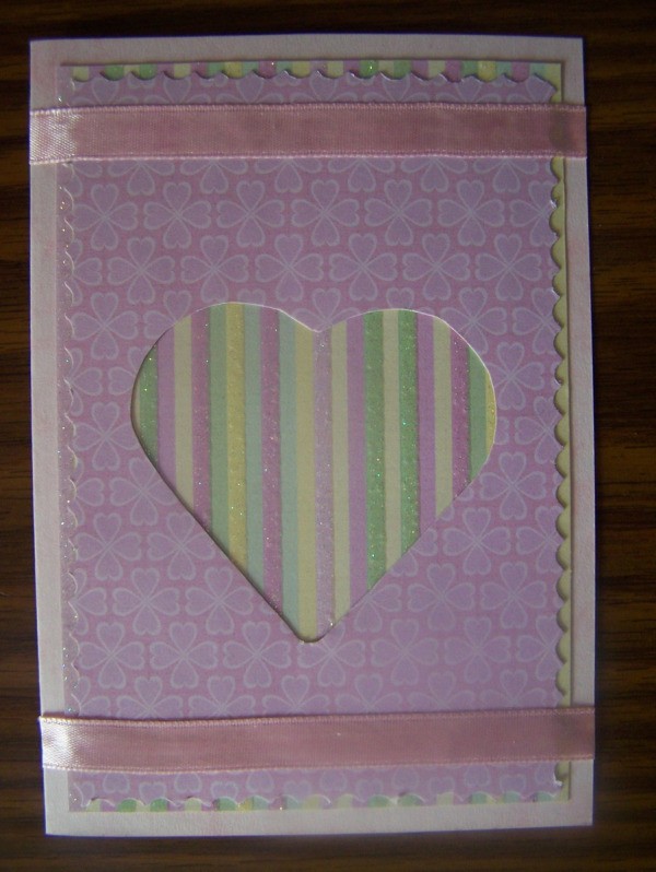 Hugs and Kisses Valentines Card Step 4