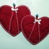 Heart Shaped Oven Mits