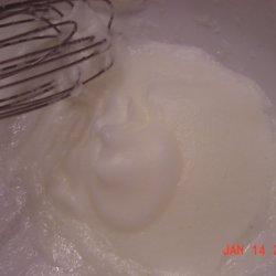 Whipping egg whites.