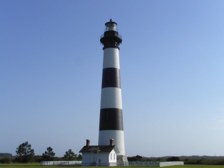 The Bodie Island Lighthouse in Outer Banks, NC.