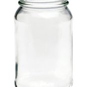 Reusing Glass Jars, Glass Jar on White Background