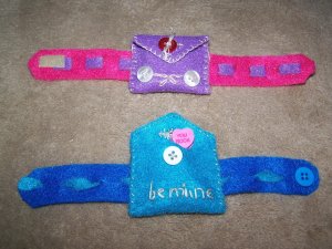 2 Valentine wrist bracelets