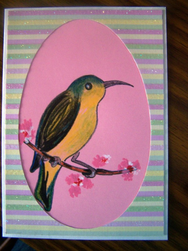 Spring is here card - Finished spring card.