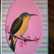 Spring is here card - Finished spring card.