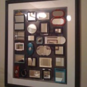 Framed Cosmetic Mirrors as Bathroom Art