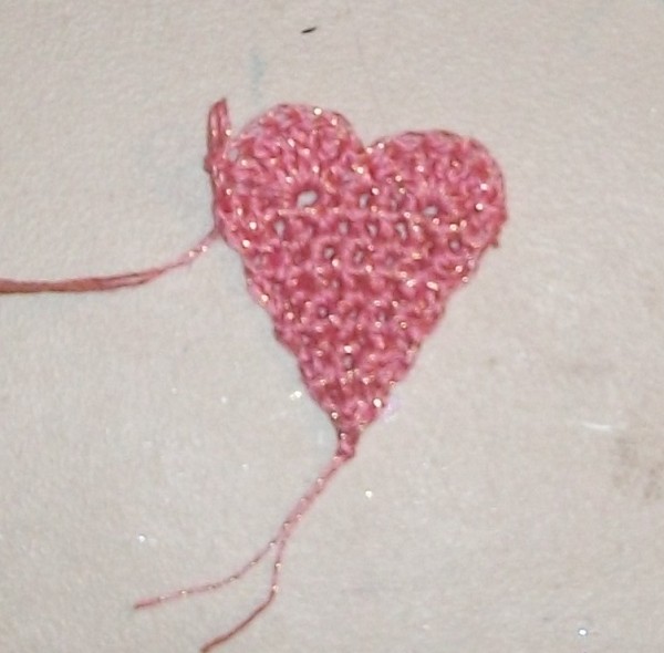 Crocheted Heart Angel