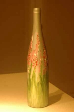 Painted Wine Bottle | ThriftyFun