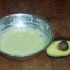Dish of avocado treatment.