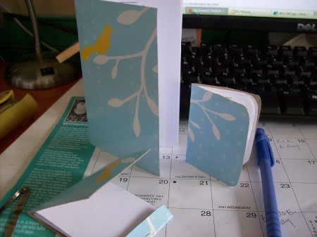 Recycled Tissue Box Notebooks