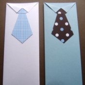 Making a Shirt and Tie Gift Pocket | ThriftyFun