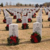 Cemetery Christmas Wreaths (Central Texas Veteran's Cemetery, Killeen, Texas)