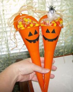 Funnel Pumpkin Candy Holder