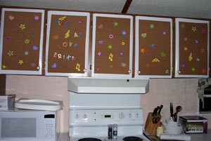 Cork Board Cupboard