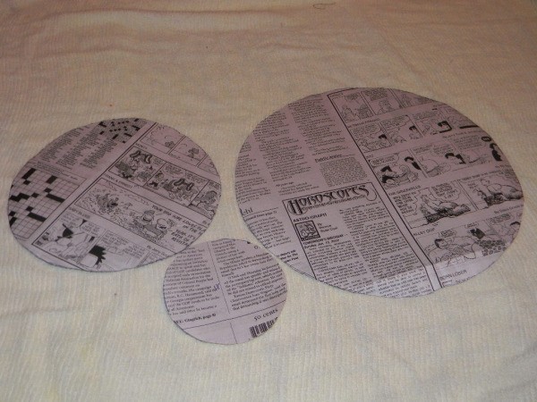 Easter Chick - Newspaper patterns.