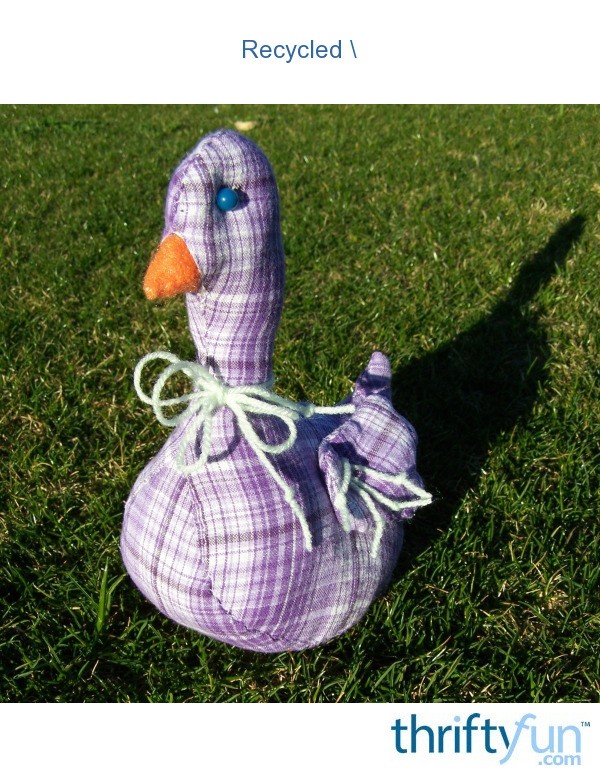 Recycled "Rubber" Duck | ThriftyFun