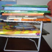 Books Stacked on Plate Stacker