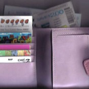 A wallet to keep rewards cards and coupons in.