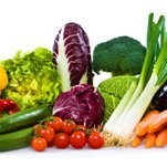 Different types of vegetables.