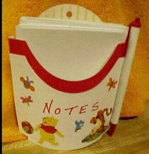McDonald's Fries container note holder