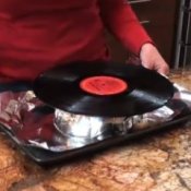 Vinyl record bowl video