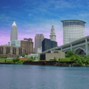Photo of the Cleveland's skyline.