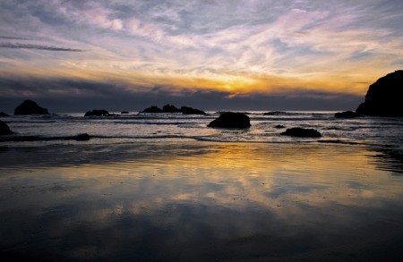 Sunset Reflections (Bandon, OR)