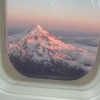 Mt hood From airplane Window