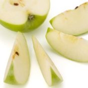 Apple slices.