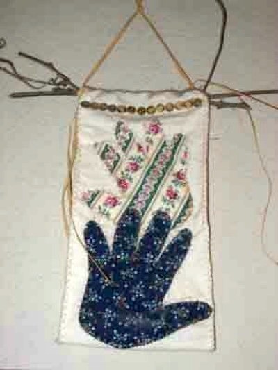 hand print wall hanging