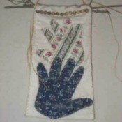 hand print wall hanging