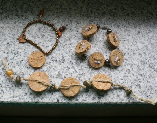 Recycled Wine Cork Bracelets